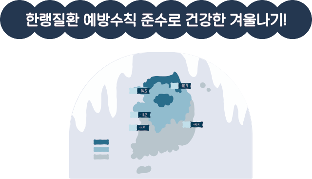 한랭질환 예방수칙 준수로 건강한 겨울나기!